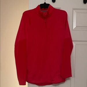 Under Armour Red Quarter-Zip Pullover.